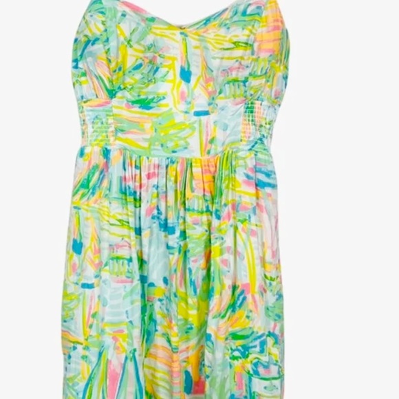 Lilly Pulitzer Christine Multi Color Sea Salt Sundress Dress Size 10 - Picture 5 of 5